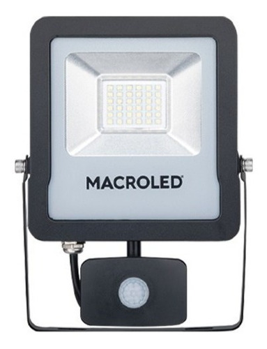 Reflector Proyector Led Sensor Exterior Macroled 50w 6500k 