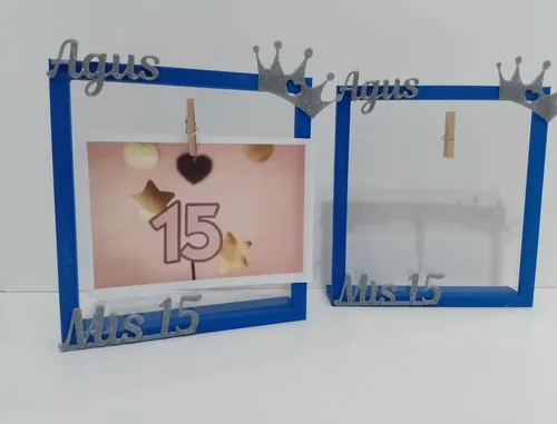 24 Souvenirs 15 Años Portafotos Personalizados Con Diseños.