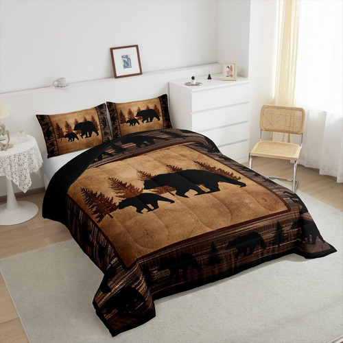 Feelyou Juego De Edredón De Oso Para Niños, Juego De Cama De