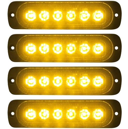 4pcs Sincronización Característica 6led De Emergencia...