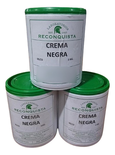 Crema P/cueros Reconquista 1kg Negra - Insumos Union N352/18