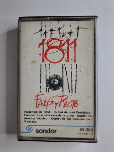 Falta Y Resto 1811 Caset Original Año 1984