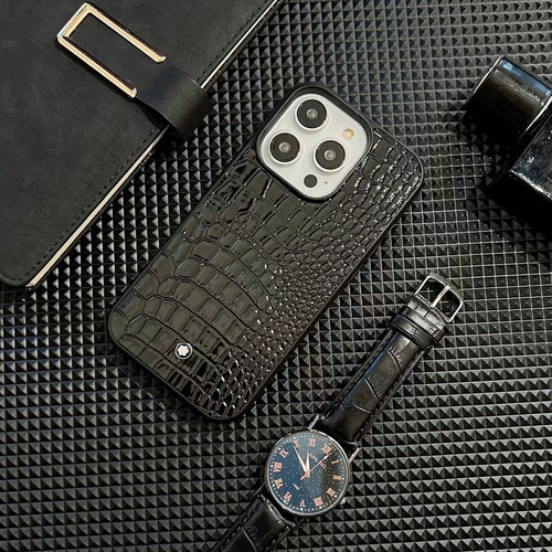 L Capa Protetora Preta Zs Montblanc Para iPhone 2024