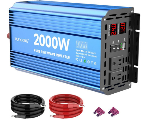 Inversor De Corriente De Onda Sinusoidal Pura De 2000 Vatios