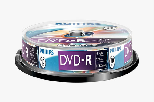 Dvd-r Philips 16 X Pack X 10 Unidades Sellados