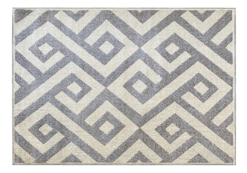 Alfombra Carpeta Visdom Gris 200x285 Color Gris Diseño De La Tela Geométrico
