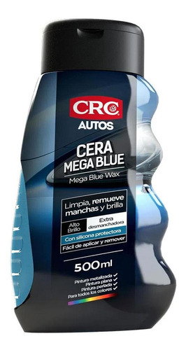 Cera Mega Blue 500 Ml Para Autos Crc (10229410)