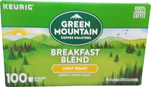 Breakfast Blend Coffee Green Mountain (100 X 0.31 Onzas), 31