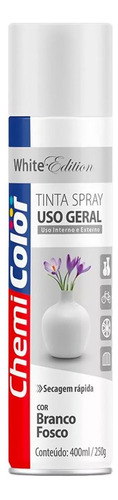 Spray Chemicolor Branco Fosco 400ml/250g.