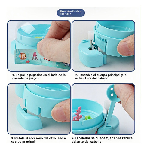 Mini Consola De Pesca Con Reloj En La Cadena