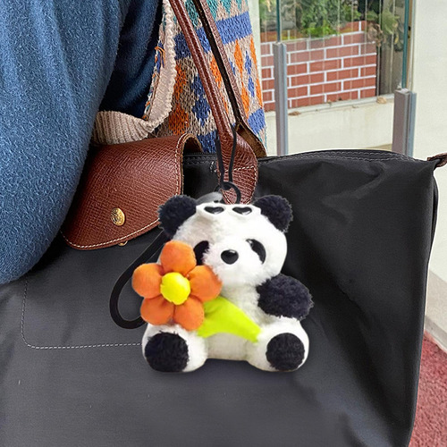 Lindo Llavero De La Felpa Llavero De La Panda Colgante Panda