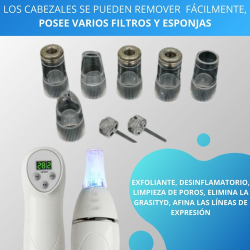 Microdermoabrasion Punta Diamante Quita Puntos Negros 6 En 1