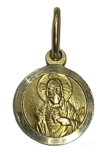 Medalla Sagrado Corazón De Jesús En Oro 18kilates 