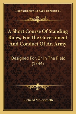 Libro A Short Course Of Standing Rules, For The Governmen...