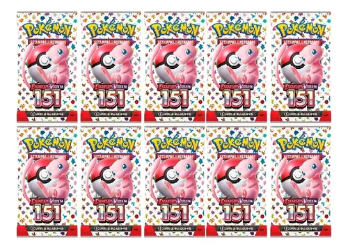 10 Booster Pokemon Escarlate E Violeta 151 Copag | Frete grátis 10 Booster Pokemon Escarlate E Violeta 151 Copag | Frete grátis