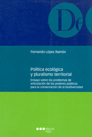 Libro Política Ecológica Y Pluralismo Territorial Original