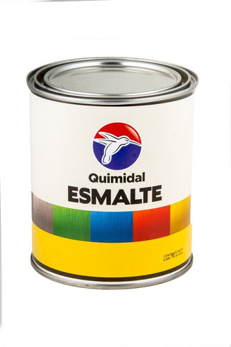 Pintura Esmalte Negro Mate Quimidal Sec/rapido 1/4galon