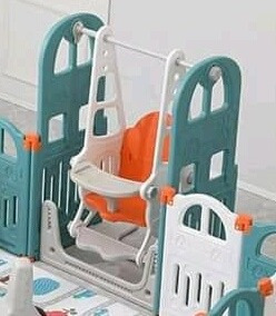 Corral Bebés Incluye Columpio Resbaladera Y Balancín