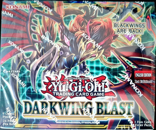 Yugioh Darkwing Blast Booster Box Display Inglés