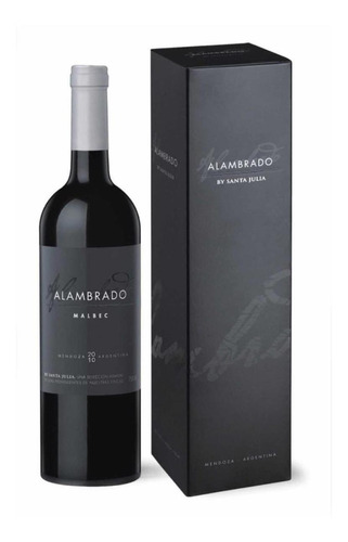 Vino Alambrado Malbec 750 Ml Tinto Con Estuche Fullescabio