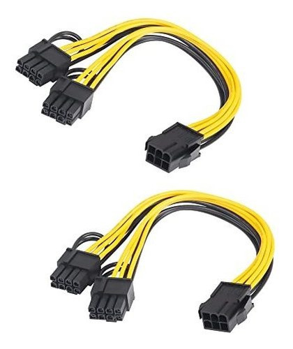 Cable Molex De Alimentacion Para Tarjeta Grafica 2 Piezas