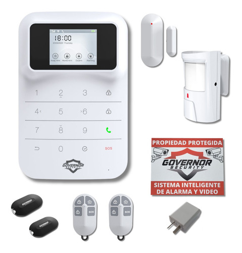 Alarma Inalámbrica Wifi Celular Governor Kit2b Hogar