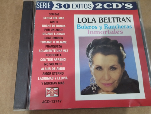 Lola Beltran--30 Exitos  2 Cd´s Excelente Estado.