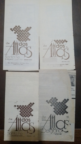 Lote De 4 Antiguos Programas Del Cine * Atlas * Años 90
