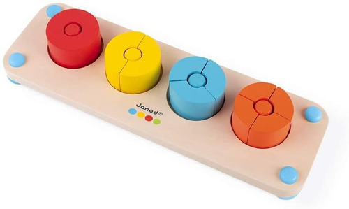 Juguete Educativo De Madera Janod Fractions, Juego De Matemá
