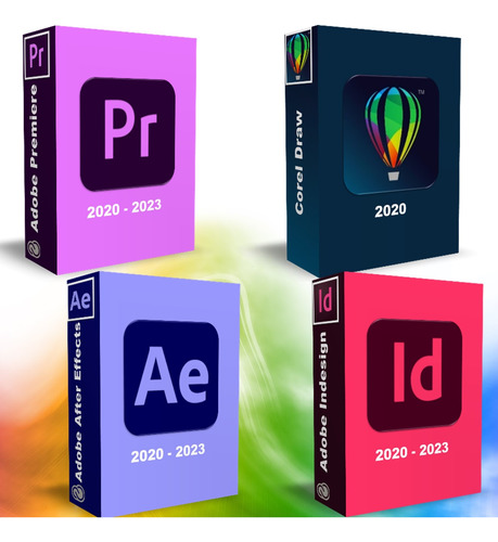 Adobe Photoshop Coreldraw 4x1 - Completos Y Permanentes