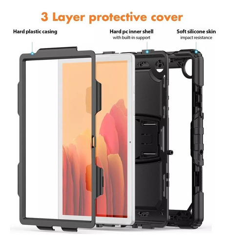 Funda For Galaxy Tab A7 10.4 T500 T505 2020 2022 Con Soporte