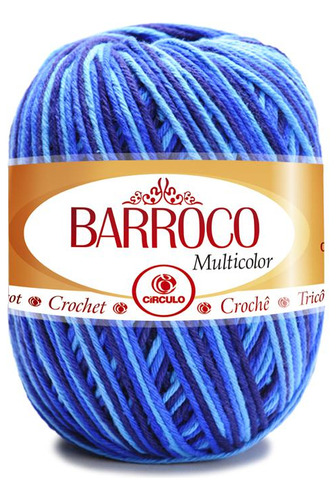 Barbante Circulo Barroco Multicolor 400g 452m Croche Trico