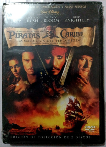 Piratas Del Caribe: La Maldición Del Perla Negra Nvo 2 Dvd