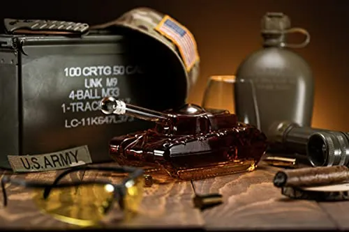 Decantador De Whiskey En Forma De Tanque Del Ejército - Rega