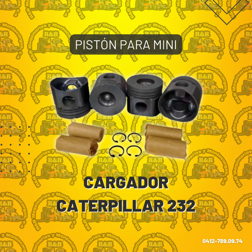 Pistón Para Mini Cargador Caterpillar 232