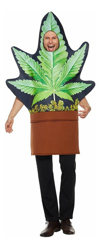 Divertido Disfraz De Halloween For Adultos Con Hojas De Marihuana