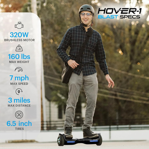 Hoverboard Eléctrico Blast Neumáticos De 6.5 , Doble ...