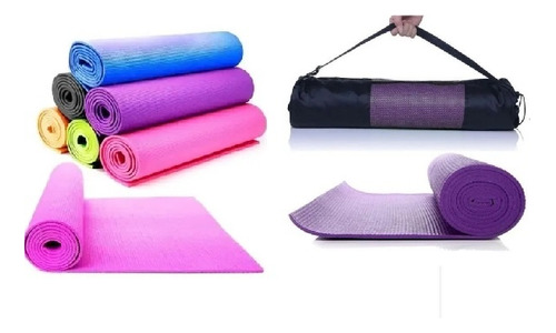 Colchoneta Yoga Mat Con Bolso-pilates Gimnasia Yogamat 4mm