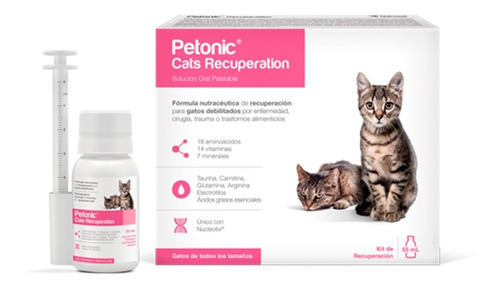 Petmedica Nutromix  Petonic Recuperacion Gatos 55 Ml apetito