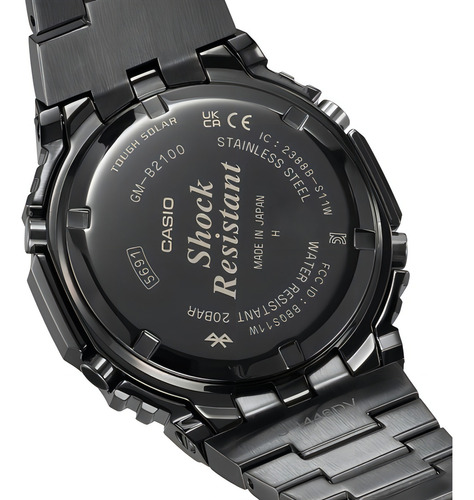 Reloj Casio G-shock Gm-b2100bd-1a Original E-watch Color de la correa Acero Color del bisel Negro Color del fondo Negro