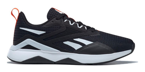 Zapatillas Reebok Nanoflex TR 2.0 HQ4224 color negro/naranja - adulto 40 AR