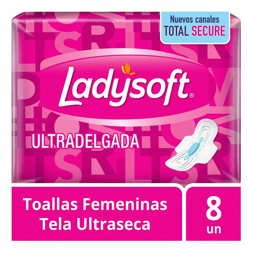 Toalla Higienica Ladysoft Uf Malla 8 Uni(3 Display) Super