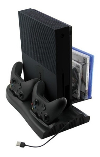 Accesorio Dock De Carga Consola Xbox One X Juegos Y Joystick