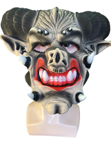 Máscara De Capricórnio Látex Halloween Carnaval Fantasia