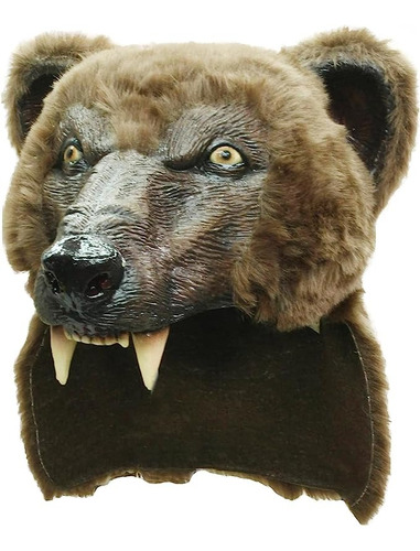 Máscara De Oso Brown Bear Helmet 26426 Color Marrón oscuro