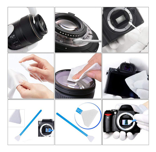 Kit De Limpieza De Cámara: Ventilador, Bastoncillos, Bolígra