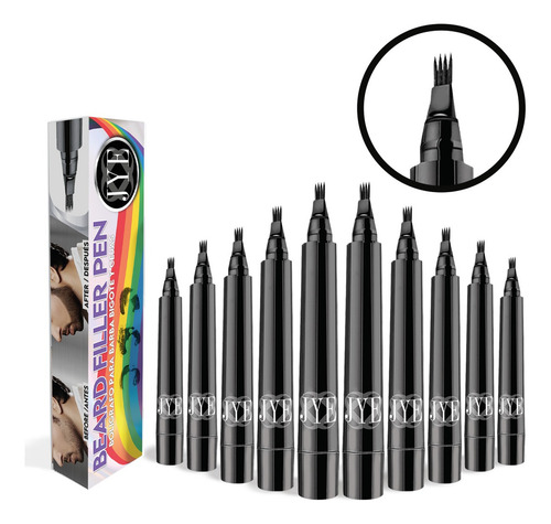 Bolígrafo Para Barba Bigote Cejas Solo Jye Versn Pride 10pza