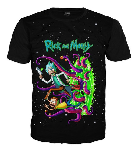 Camiseta De Rick And Morty Para Adulto Niños Series