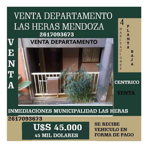 Vebta Departamento Planta Baja Centro De Las Heras Mendoza