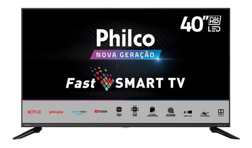 Smart Tv Philco 40 Polegadas Full Hd Ptv40g60snbl